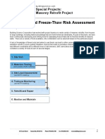 Recommended Freeze-Thaw Risk Assessment Steps: Special Projects: Masonry Retrofit Project