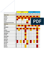 Calendario de tareas domésticas semanales