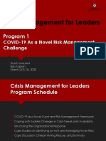 HBS Crisis Management For Leaders_Program1_COVID19_Novel_Event_Mar2020