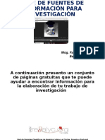 Base de Fuentes de Información para Investigación