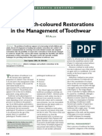 Use of Tooth Colored Restorations in The Management of Toothwear