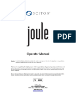 SCITON - JOULE Operator Manual