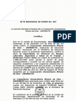 Acta de Grado Esp. Gerencia en Riesgos Laborales