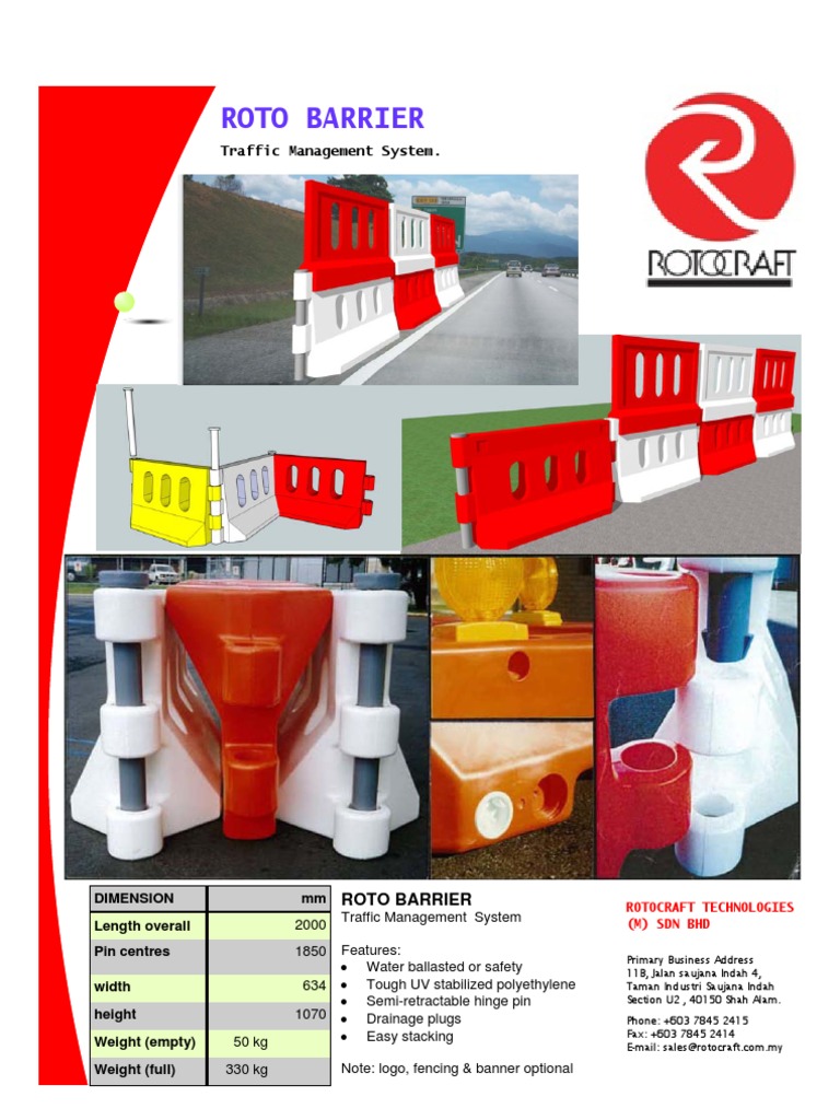 Roto Barrier Traffic Management System | PDF