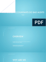 Why Good Accountatns Do Bad Audits