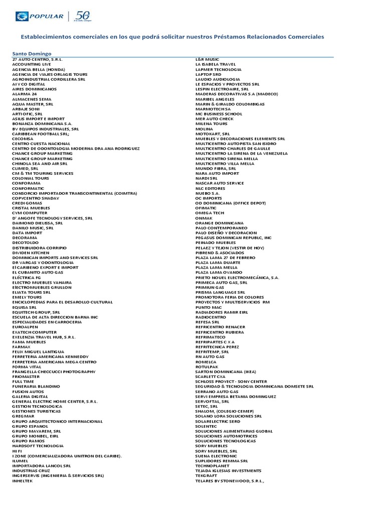 Listado Relacionados Comerciales | PDF | Business
