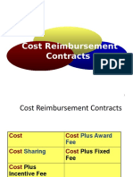 Cost Reimbursable Contracts