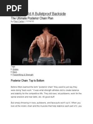 How To Build A Bulletproof Backside The Ultimate Posterior Chain Plan Anatomical Terms Of Motion Musculoskeletal System