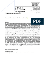 Assessing The Effect of Night Ventilation On PCM Performance in High-Rise Residential Buildings