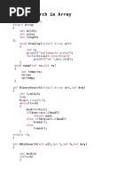 Binary Search in Array