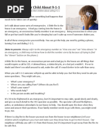 Emergency 911 Call Script Template | PDF