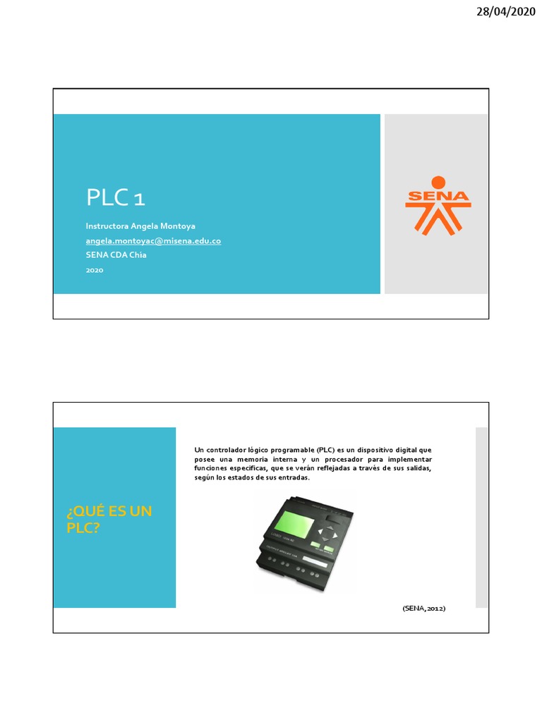 Plc1 Introduccion Pdf Controlador Lógico Programable Automatización