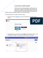 How To Download Your MOOC Certificate 2019 PDF