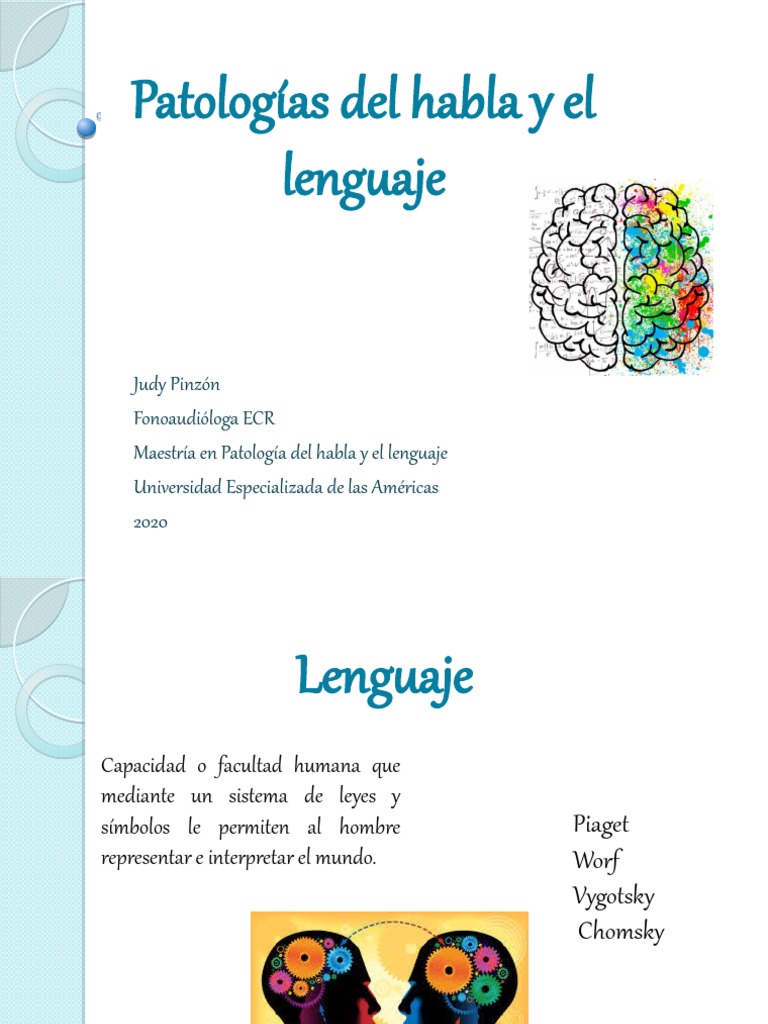 Patologías del Habla y Lenguaje | PDF | Afasia | Conceptos psicologicos