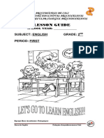 English Lesson Guide for 2nd Grade