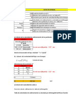 Calculo de Desarenador