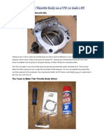 How to Clean the Throttle Body on a VW or Audi 1.8T