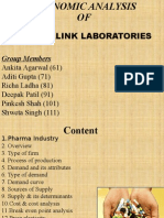 Economic Analysis of Pharmalink Laboratories Reveals Profitability and Market Strengths