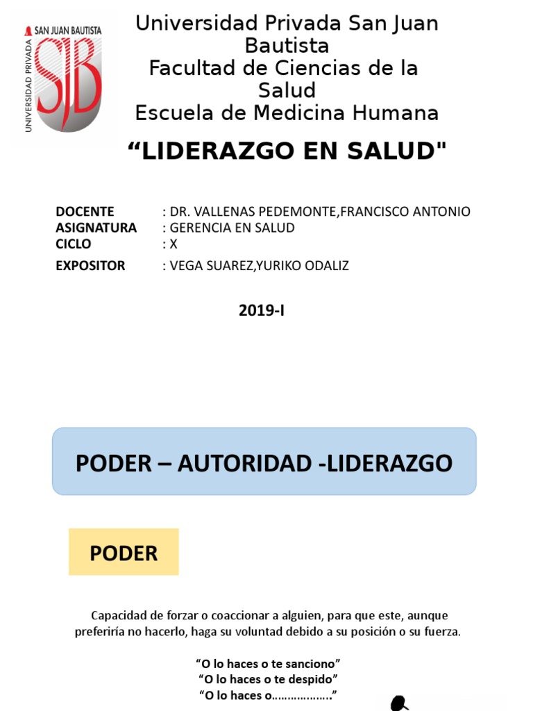 Liderazgo en Salud: Claves y Tipos | PDF | Ciencia y matemáticas