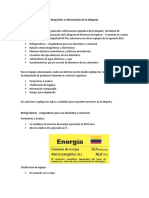 Requisitos etiqueta refrigeradores