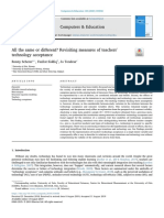 All The Same or Different - Revisiting Measures of Teachers' Technology Acceptance - Scherer, R., Siddiq, F., & Tondeur, J. (2019)