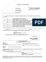 Transmittal of Survey Returns: Angel T. Pormalejo