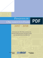 POF 2018_aquisicao Domiciliar de Alimentos No Brasil