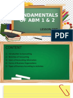 Fundamentals of ABM 1 & 2: Lesson One Content