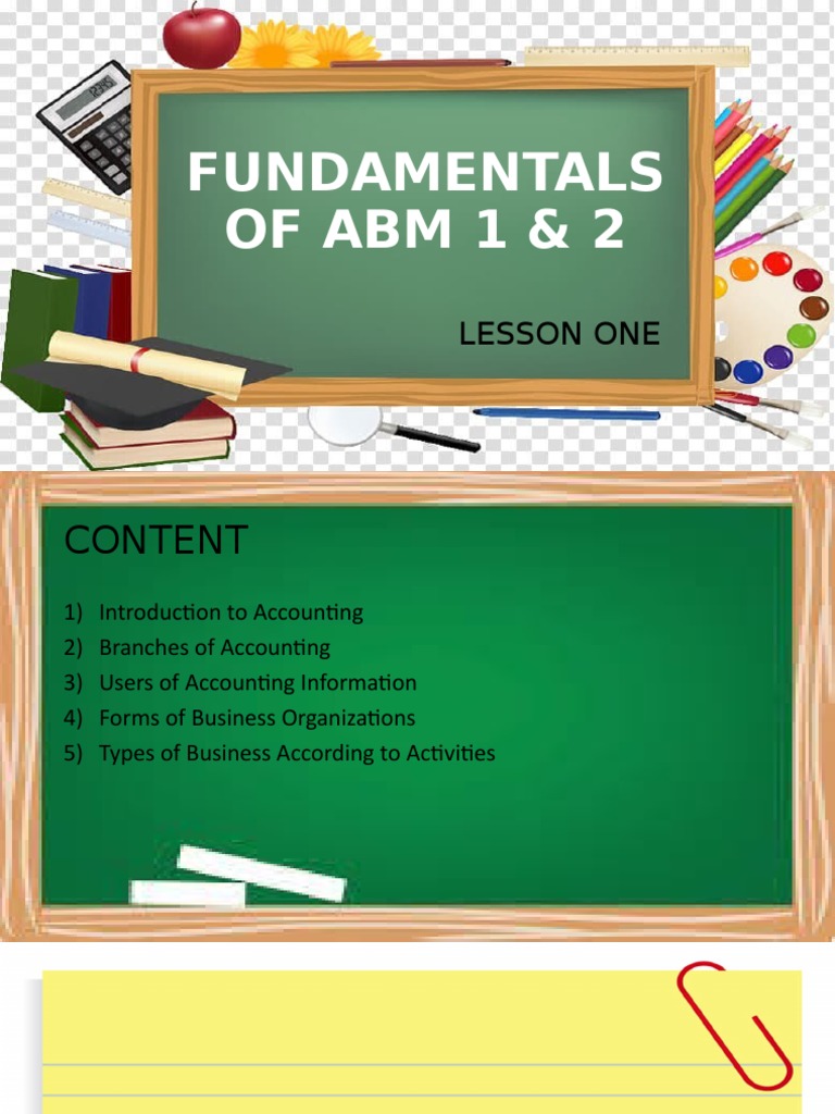 Accounting Basics: ABM Fundamentals | PDF