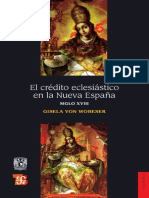 Gisela Von Wobeser. El Crédito Eclesiástico en Nueva España. Siglo XVIII PDF