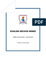 English Second Grade: WEEK: 20/04/2020 - 24/04/2020