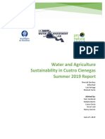 Water and Agriculture Sustainability in Cuatro Cienegas Summer 2019 Report