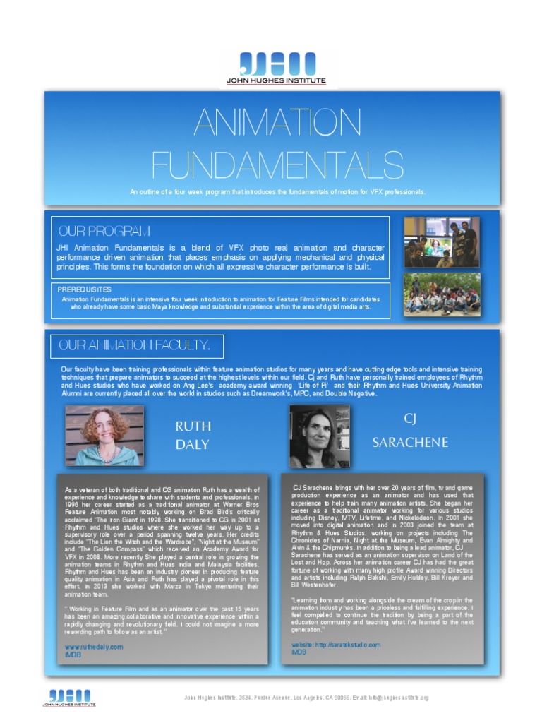 Animationfundamentals4weeksummary PDF | PDF | Animation | Leisure