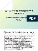 Ejemplos de Programacion Dinamica