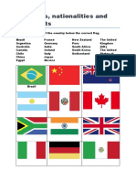 Countries, Nationalities and Continents Identification