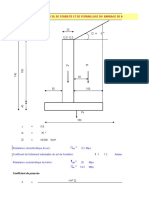 Note de Calcul Mur de Soutenement