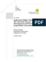 Indonesian Higher Education 2007