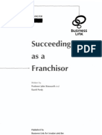 IFRC #13 - Stanworth and Purdy 1998 - BLLC Succeeding as a Franchisor