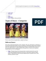 Types of Dance - Categories: Ballroom Dances