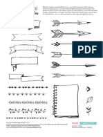 Bullet Journal Banners and Doodles PDF