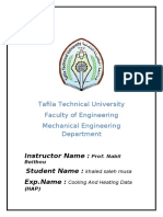 Tafila Technical University Faculty of Engineering Mechanical Engineering Department