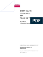 IFRC #14 - Brodie and Stanworth Feb 1999 - Direct Selling Its Location in a Franchise Typology