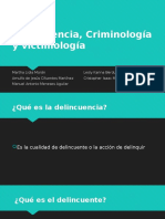 Delincuencia, Criminología y Victimología Expo