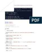 Programa Que Realice Las 4 Operaciones