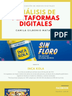Análisis de Plataformas Digitales INCA KOLA Y BRITÁNICO