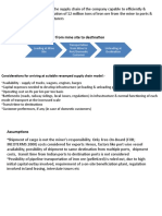 Optimizing Iron Ore Supply Chain for 12 Million Tons