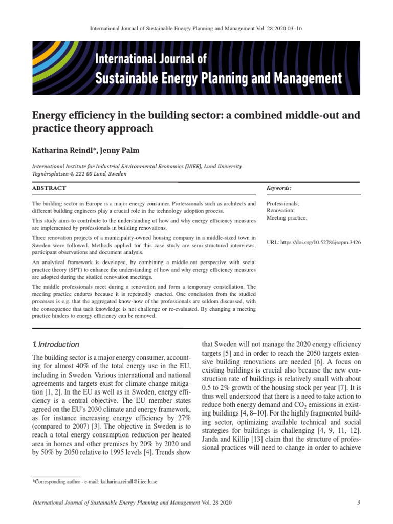 Energy Efficiency in Building Renovations | PDF | Efficient Energy Use ...