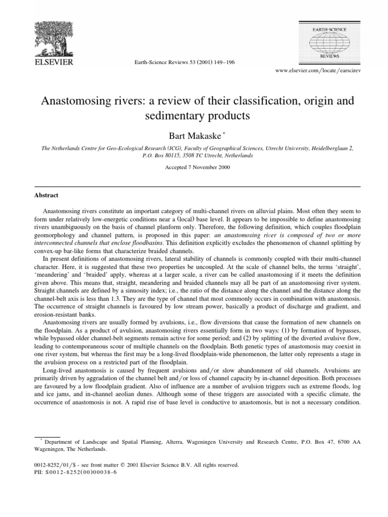 Understanding Anastomosing Rivers | PDF | River | River Delta