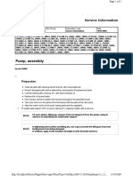 Pump, Assembly: Service Information