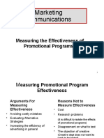 Lecture 8 Measuring The Effectiveness of Promotional Programs